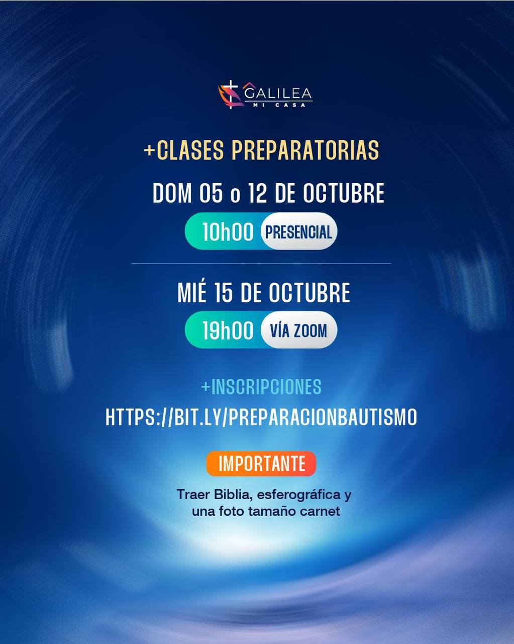 Clases Preparatorias de Bautismo